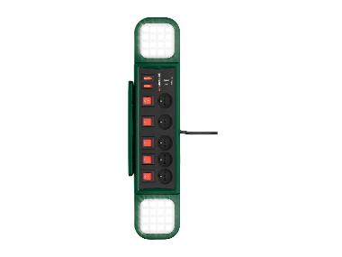 Lampe de travail à LED avec bloc multiprise PASD 3680 A1, 600 lm