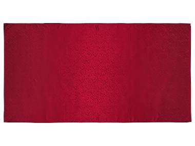 Jacquard-Tischdeckenset (Eckig, Rot)