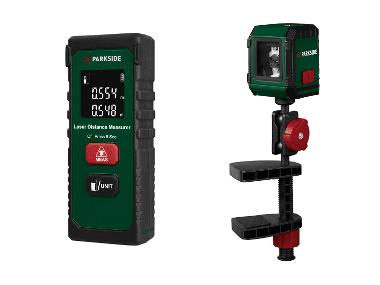 Télémètre laser PLEM 20 B6, 20 m ou Niveau laser en croix PKLL 7 F7, rouge, 7 m (Télémètre laser)