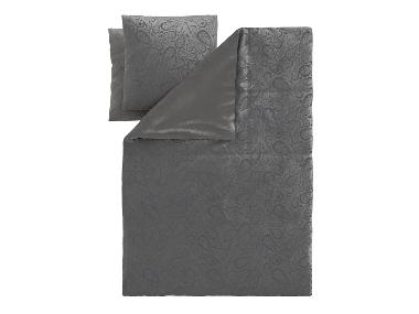 Pluche dekbedovertrek 240 x 220 cm (Grijs)