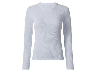 Damen Geripptes Langarmshirt