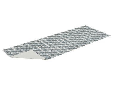 keukenloper 65 x 180 cm (3D Marble Cube, Poppy Seed)