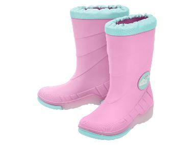 Kinder Blinkregenstiefel (Pink, 24/25)