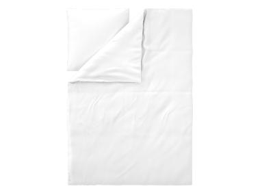 Mikrofaser-Washed-Bettwäsche, 155 x 220 cm (Weiß)