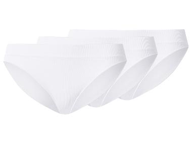 Slips côtelés pour femme, 3 pièces. (blanc, XL(46/48))