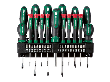 Screwdriver Set with Wall Mount