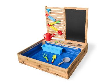 Sandbox with Water Play Wall