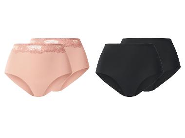 Slips femme taille haute, 2 pièces.
