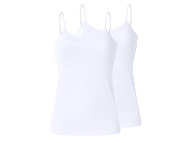 Lot de 2 débardeurs à fines bretelles femme (blanc, XL (46/48))