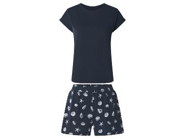 Korte dames pyjama (Marineblauw, XS (32/34))