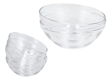 Glazen schalen (17 cm, 2 stuks)