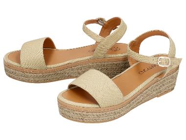 Sandales compensées femme