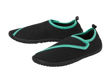 Damen Aquaschuhe (Schwarz/Grün, 37)