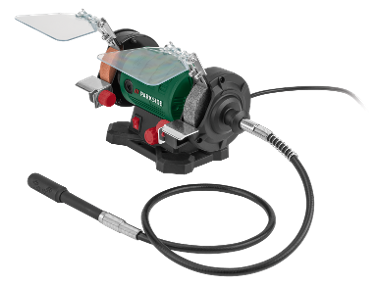Bench Grinder with Flexible Shaft