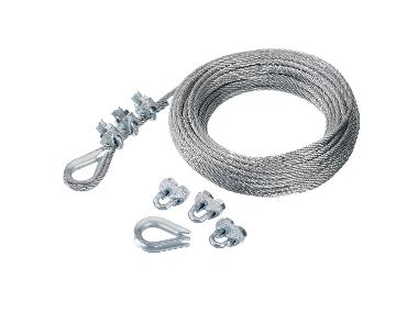 Câble en fil d'acier, 10 m.