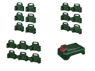 Kit de supports muraux pour batteries ou support mural pour visseuse sans fil