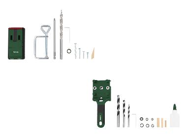 Bohrschablonen-Set / Bohr- und Dübel-Set