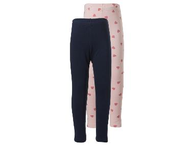 Lot de 2 leggings thermiques petite fille (impression, 12-24 mois)