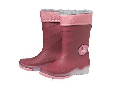 Bottes de pluie lumineuses enfant (bordeaux, 24/25)