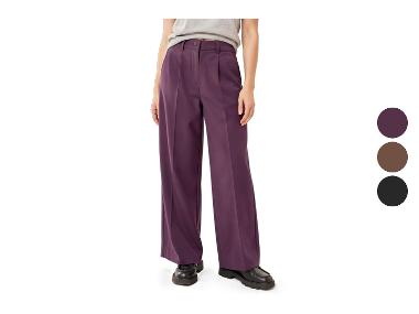 Women's Wide-Leg Twill Trousers