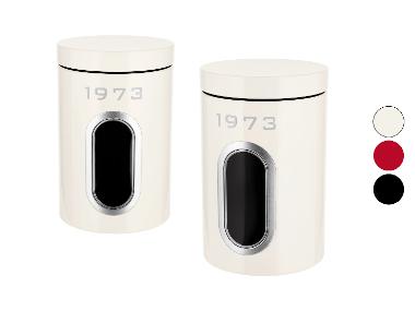 Lot de 2 boîtes de conservation Retro 1973