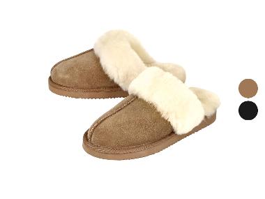 Chaussons en peau de mouton premium femme