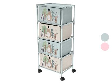 Children's Rolling Storage Rack