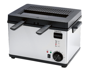 RVS frituurpan, met 3 manden