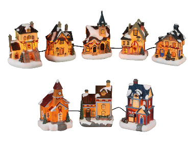 Illuminated Christmas Village