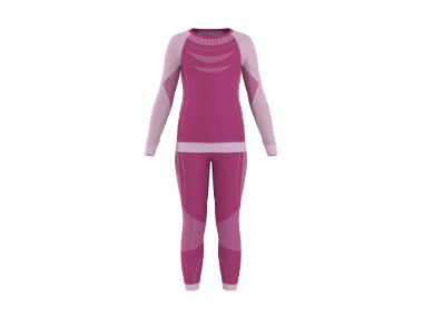 Kinder ski-ondergoed, seamless, 2-delig
