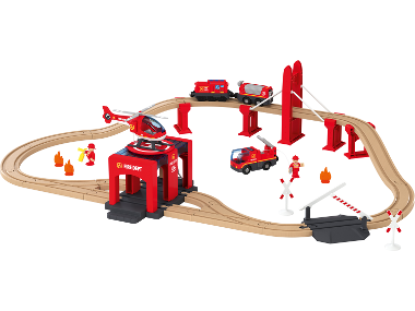 Set de chemin de fer : Pompiers ou Stade de football (Pompiers)