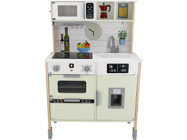 Houten speelgoedkeuken, 24-delig