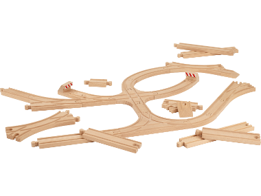 Wooden Railway Track and Switches