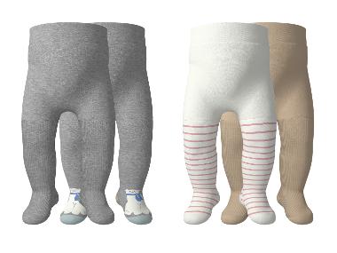 Lot de 2 collants bébé fille éponge intégrale thermo