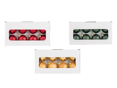 Boules de Noël, lot de 16.
