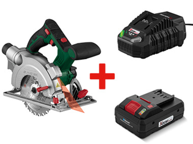 Scie circulaire + batterie + chargeur