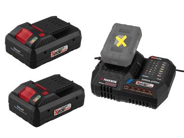 2 Smart accu's 20 V - 4 Ah en smart acculader 20 V - 12 A