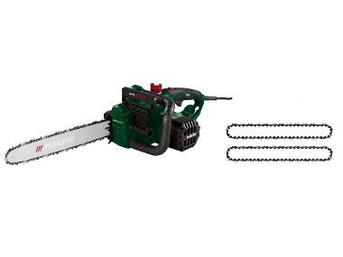 Tronçonneuse électrique + lot de 2 chaînes de rechange 16"