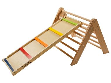 Wooden Climbing Frame with Slide
