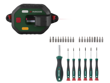 Laser Level and Screwdriver Set