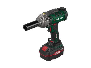 Accu-slagmoersleutel 20 V set met 4 Ah accu en 4,5 A lader