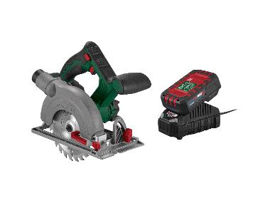 Accu-cirkelzaag 20 V, 160 mm, met accu 2 Ah en lader 2,4 A