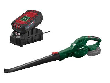 Accu-bladblazer 20 V, 210 km/u, met accu 2 Ah en lader 2,4 A