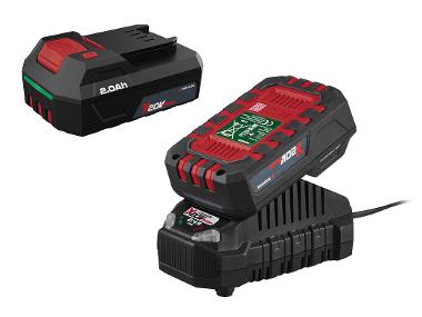 Set van 2 accu's 20 V - 2 Ah en acculader 2,4 A
