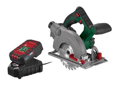 Accu-cirkelzaag 20 V, 160 mm, met accu 2 Ah en lader 2,4 A